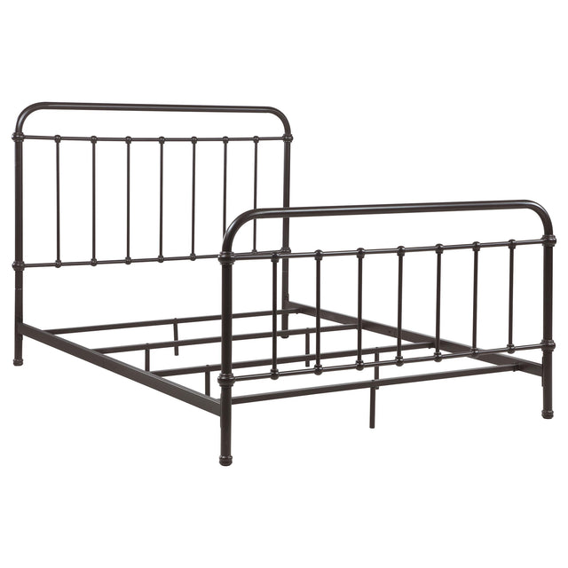  Coaster Furniture Livingston 300399Q Metal Queen Open Frame Bed - Dark Bronze IMAGE 1