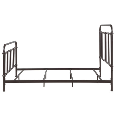  Coaster Furniture Livingston 300399Q Metal Queen Open Frame Bed - Dark Bronze IMAGE 4