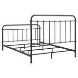  Coaster Furniture Livingston 300399Q Metal Queen Open Frame Bed - Dark Bronze IMAGE 5
