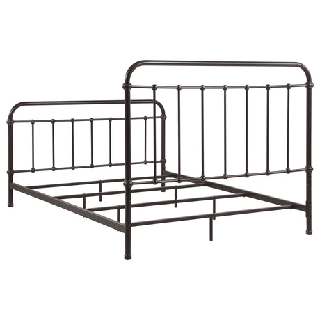  Coaster Furniture Livingston 300399Q Metal Queen Open Frame Bed - Dark Bronze IMAGE 5