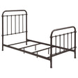  Coaster Furniture Livingston 300399T Metal Twin Open Frame Bed - Dark Bronze IMAGE 1