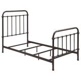  Coaster Furniture Livingston 300399T Metal Twin Open Frame Bed - Dark Bronze IMAGE 1