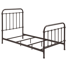  Coaster Furniture Livingston 300399T Metal Twin Open Frame Bed - Dark Bronze IMAGE 1