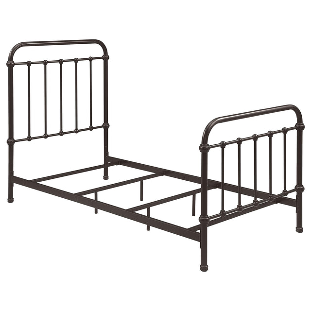  Coaster Furniture Livingston 300399T Metal Twin Open Frame Bed - Dark Bronze IMAGE 1
