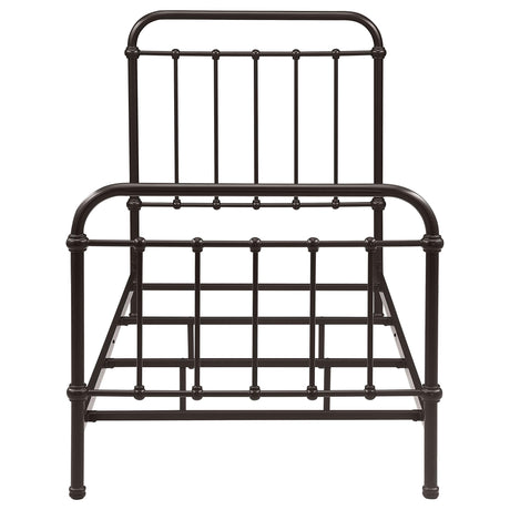  Coaster Furniture Livingston 300399T Metal Twin Open Frame Bed - Dark Bronze IMAGE 2