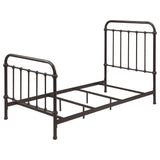  Coaster Furniture Livingston 300399T Metal Twin Open Frame Bed - Dark Bronze IMAGE 3