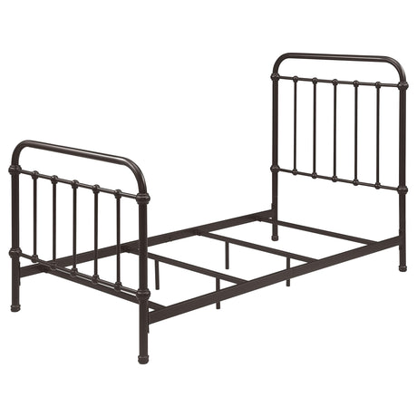  Coaster Furniture Livingston 300399T Metal Twin Open Frame Bed - Dark Bronze IMAGE 3