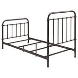  Coaster Furniture Livingston 300399T Metal Twin Open Frame Bed - Dark Bronze IMAGE 5