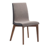  Coaster Furniture Redbridge 106592 Upholstered Dining Side Chair - Walnut (Set of 2) IMAGE 1