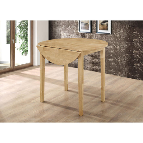  Coaster Furniture Bucknell 130006 3-piece Round Drop Leaf Dining Table Set - Natural IMAGE 15