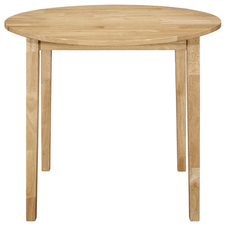  Coaster Furniture Bucknell 130006 3-piece Round Drop Leaf Dining Table Set - Natural IMAGE 2