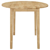  Coaster Furniture Bucknell 130006 3-piece Round Drop Leaf Dining Table Set - Natural IMAGE 3
