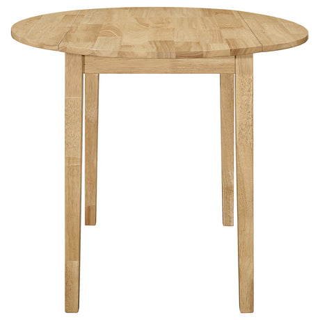  Coaster Furniture Bucknell 130006 3-piece Round Drop Leaf Dining Table Set - Natural IMAGE 3