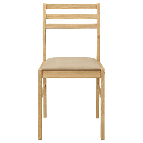  Coaster Furniture Bucknell 130006 3-piece Round Drop Leaf Dining Table Set - Natural IMAGE 5