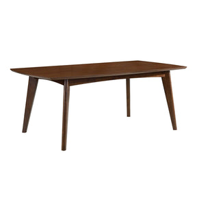  Coaster Furniture Malone 105351 Rectangular 78-inch Wood Dining Table - Dark Walnut IMAGE 1