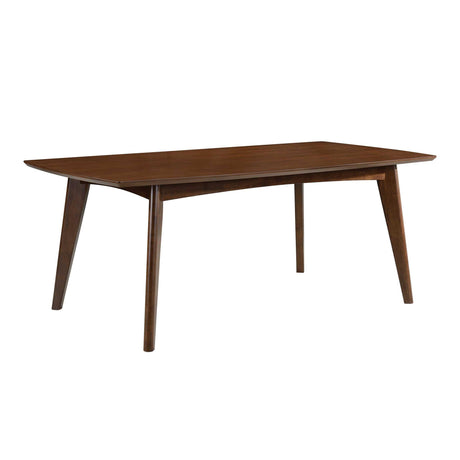  Coaster Furniture Malone 105351 Rectangular 78-inch Wood Dining Table - Dark Walnut IMAGE 1