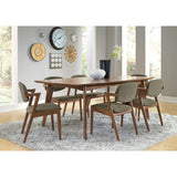  Coaster Furniture Malone 105351 Rectangular 78-inch Wood Dining Table - Dark Walnut IMAGE 3