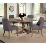  Coaster Furniture Florence 180200 Round 60-inch Wood Dining Table - Rustic Honey IMAGE 5