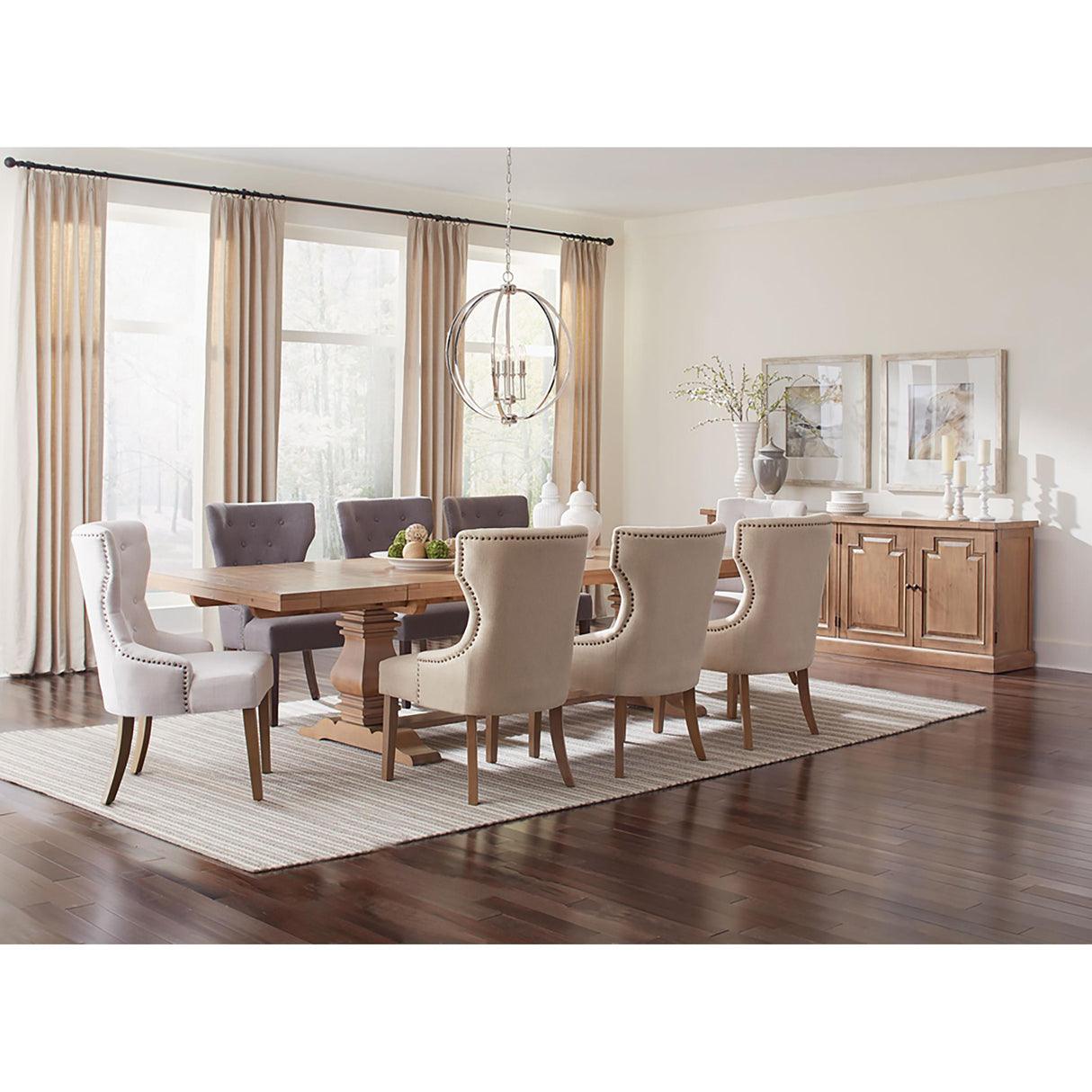  Coaster Furniture Florence 180201 126-inch Extension Dining Table - Rustic Honey IMAGE 12