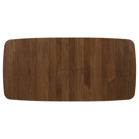  Coaster Furniture Redbridge 106591 75-inch Extension Leaf Dining Table - Natural Walnut IMAGE 6