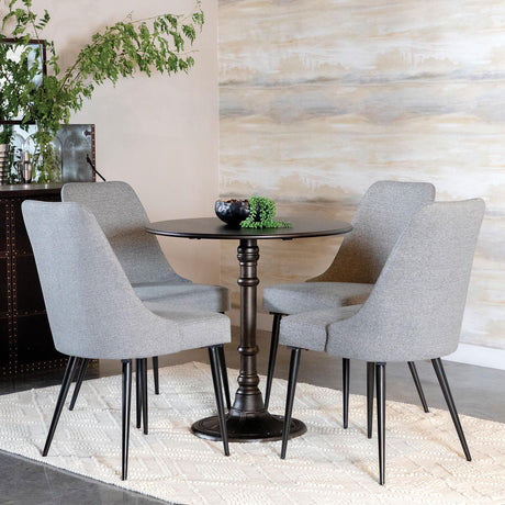  Coaster Furniture Oswego 100063 Round 30-inch Bistro Dining Table - Bronze IMAGE 4