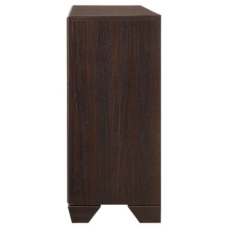  Coaster Furniture Kauffman 204393 6-Drawer Dresser - Dark Cocoa IMAGE 4