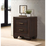  Coaster Furniture Kauffman 204392 2-Drawer Nightstand - Dark Cocoa IMAGE 9