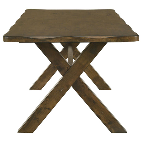  Coaster Furniture Alston 106381 Rectangular 71-inch Dining Table - Knotty Nutmeg IMAGE 3