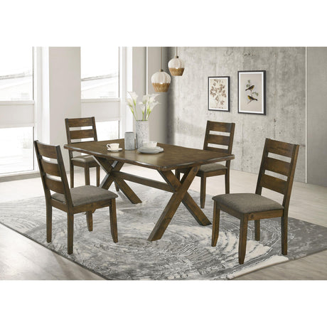  Coaster Furniture Alston 106381 Rectangular 71-inch Dining Table - Knotty Nutmeg IMAGE 5
