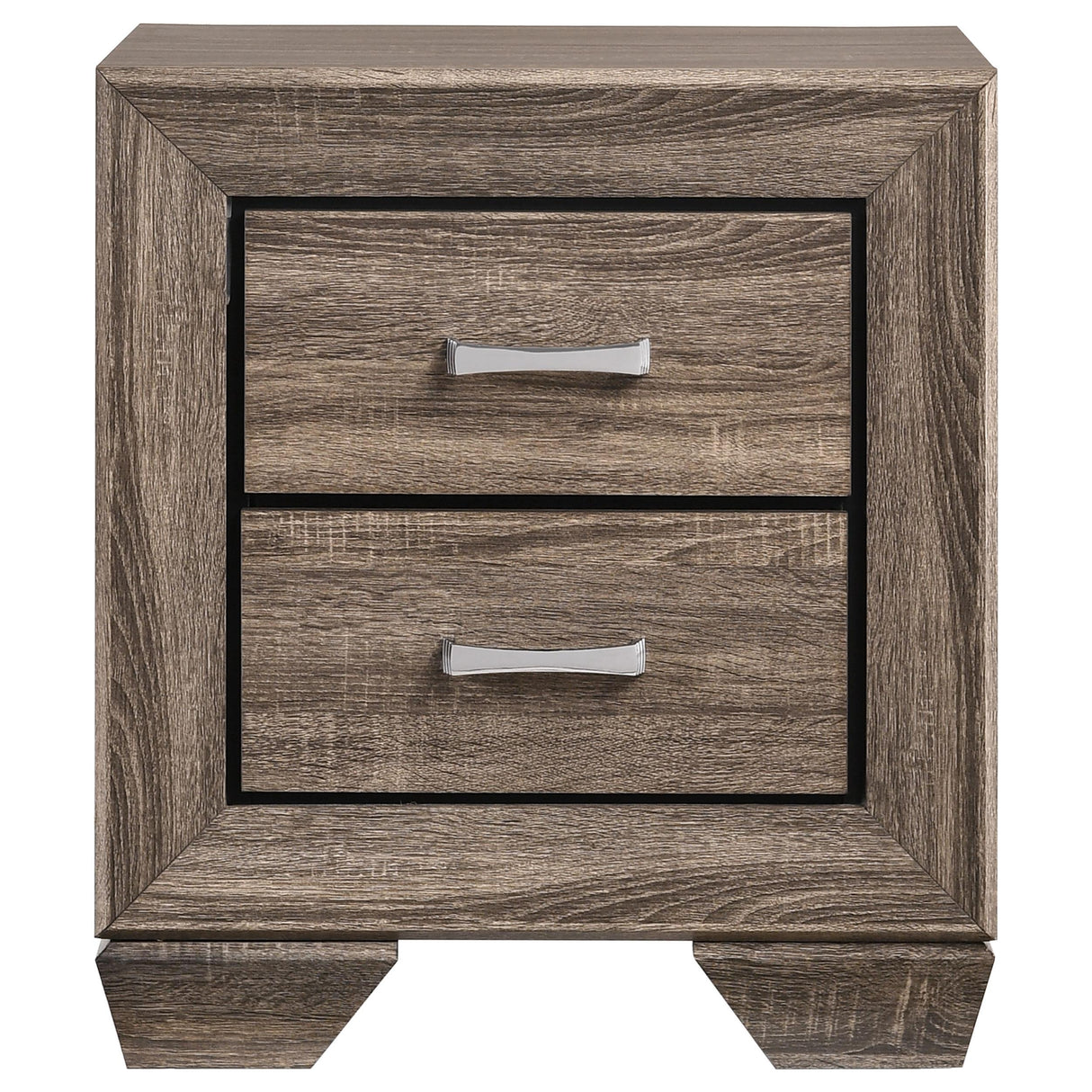  Coaster Furniture Kauffman 204192 2-Drawer Nightstand - Washed Taupe IMAGE 2