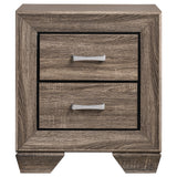  Coaster Furniture Kauffman 204192 2-Drawer Nightstand - Washed Taupe IMAGE 2