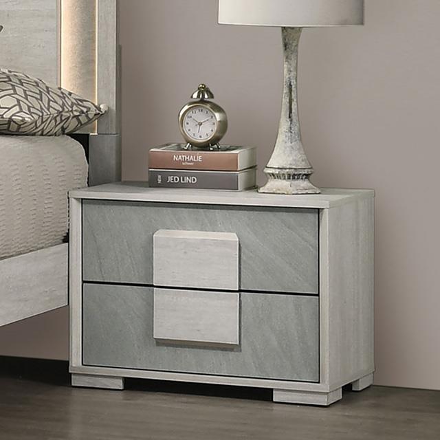  Furniture of America Lincolt FM7201WH 6 pc Queen Panel Bedroom Set IMAGE 5