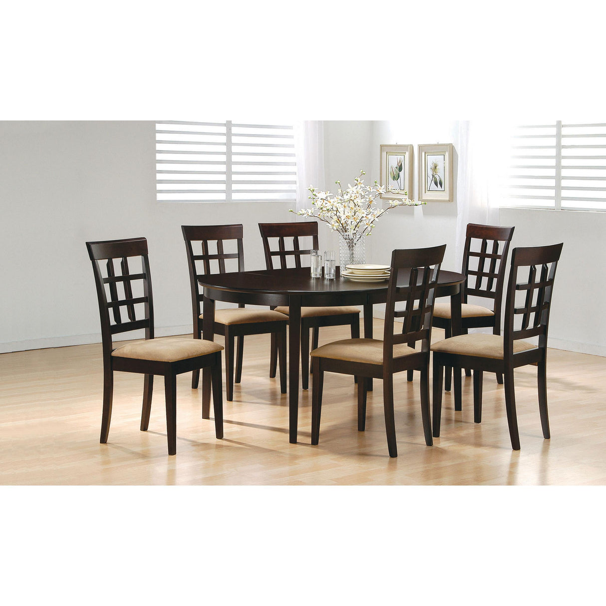  Coaster Furniture Gabriel 100770-S7 7 pc Dining Set IMAGE 1