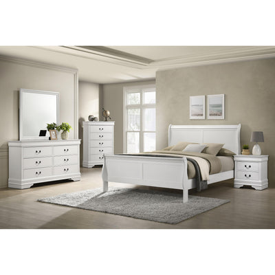  Coaster Furniture Louis Philippe 202441F-S5 7 pc Full Sleigh Bedroom Set IMAGE 1