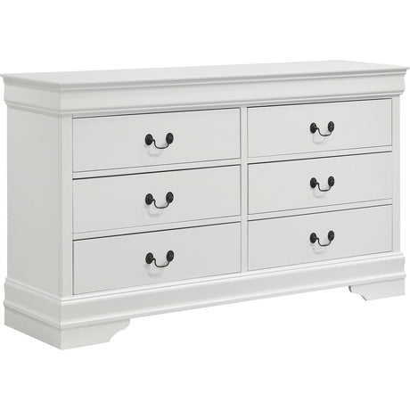  Coaster Furniture Louis Philippe 202441F-S4 6 pc Full Sleigh Bedroom Set IMAGE 4