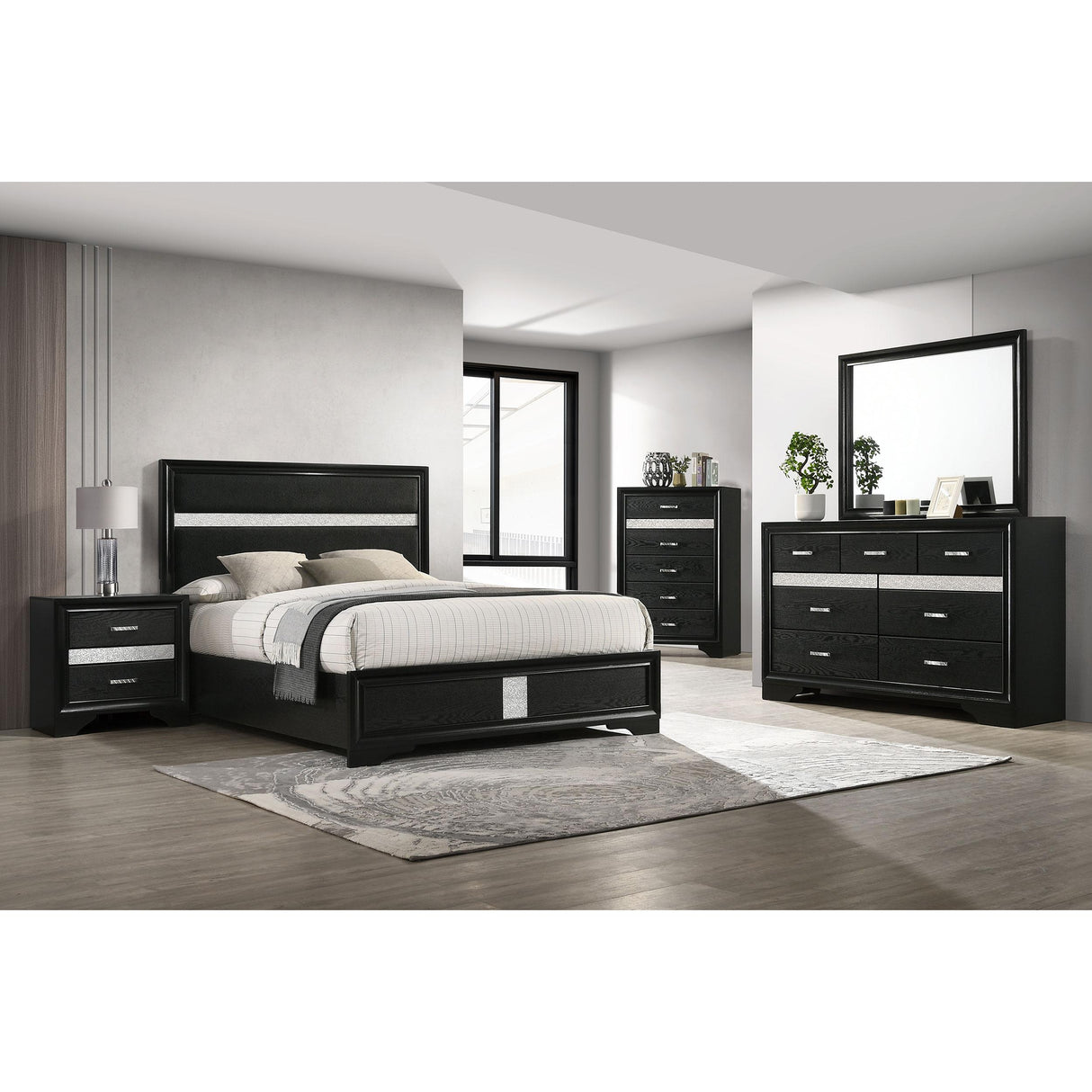  Coaster Furniture Miranda 206360Q-S5 7 pc Queen Bedroom Set IMAGE 1