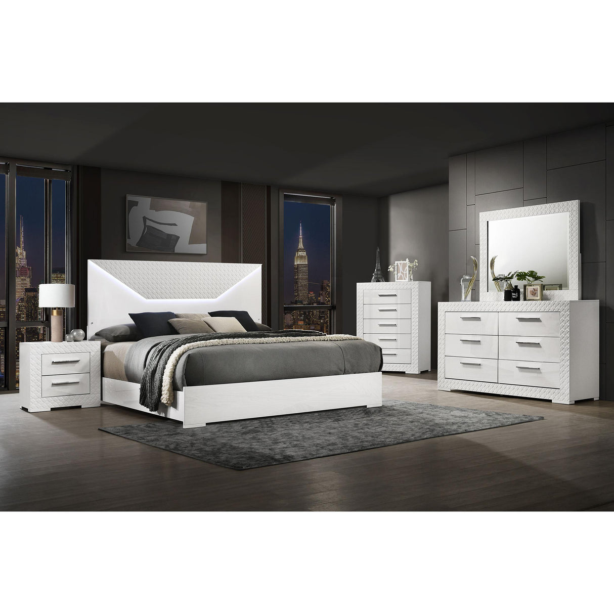 Coaster Furniture Ives 224941Q-S5 7 pc Queen Panel Bedroom Set IMAGE 1