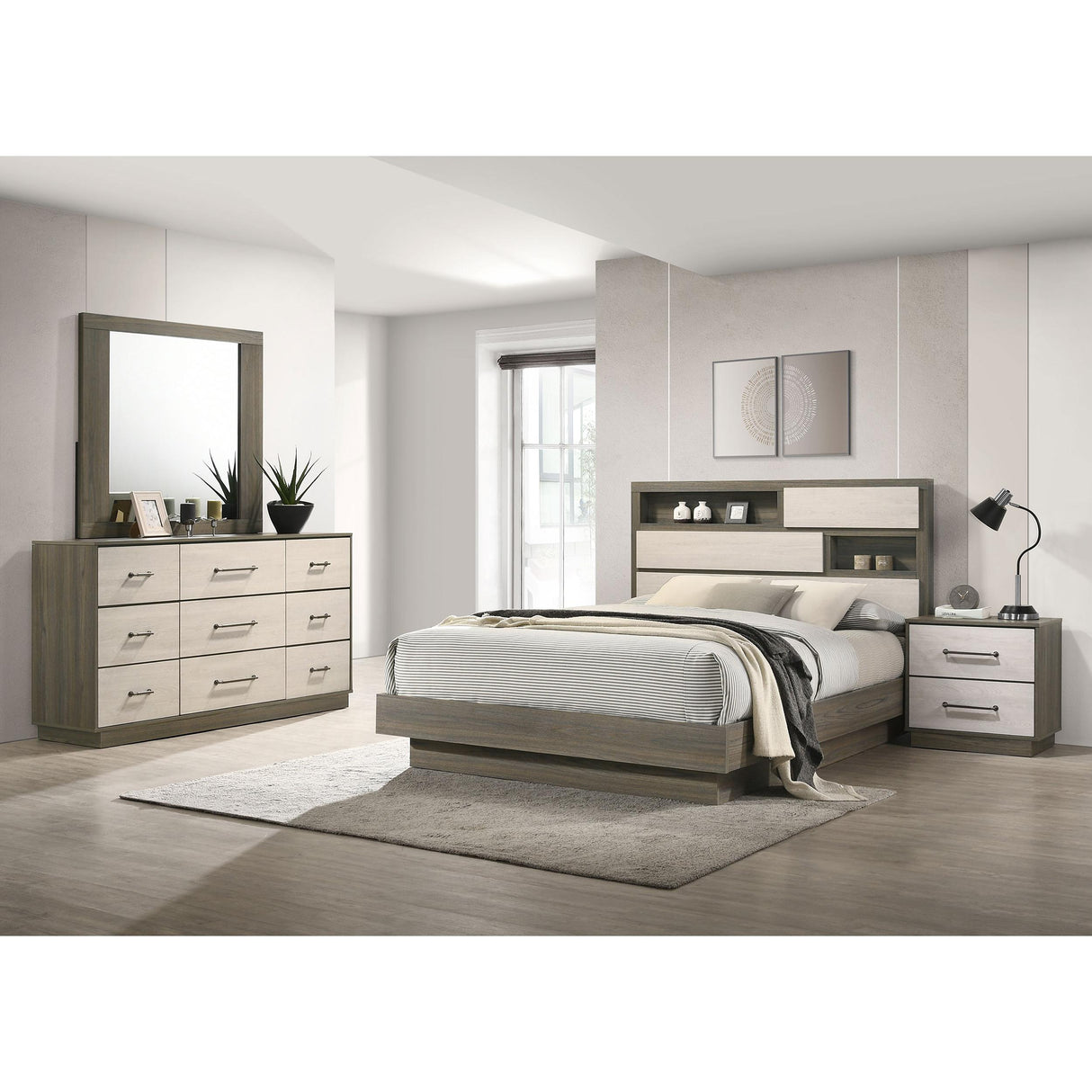  Coaster Furniture Fenwick 224981KW-S4 6 pc California King Bookcase Bedroom Set IMAGE 1