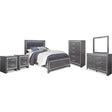  Signature Design by Ashley Lodanna B214B49 8 pc Queen Panel Bedroom Set IMAGE 1