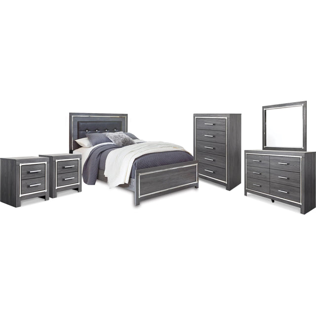  Signature Design by Ashley Lodanna B214B49 8 pc Queen Panel Bedroom Set IMAGE 1
