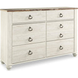  Signature Design by Ashley Willowton B267B55 7 pc Queen Sleigh Bedroom Set IMAGE 3