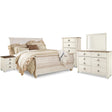  Signature Design by Ashley Willowton B267B61 7 pc King Sleigh Bedroom Set IMAGE 1