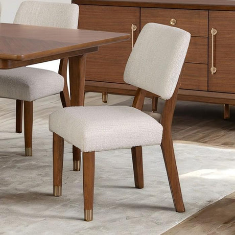 Furniture of America Hepburne FM34000WN-T-7PC 7 pc Dining Set IMAGE 3