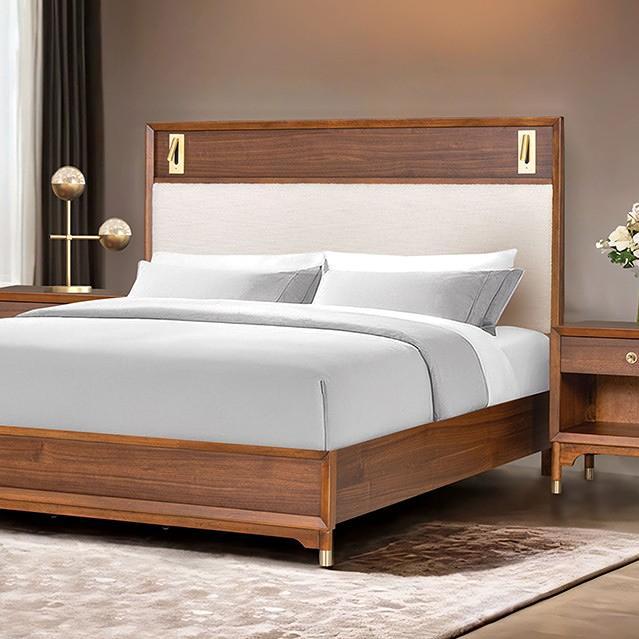  Furniture of America Hepburne FM74000WN-Q-4PC 6 pc Queen Panel Bedroom Set IMAGE 2