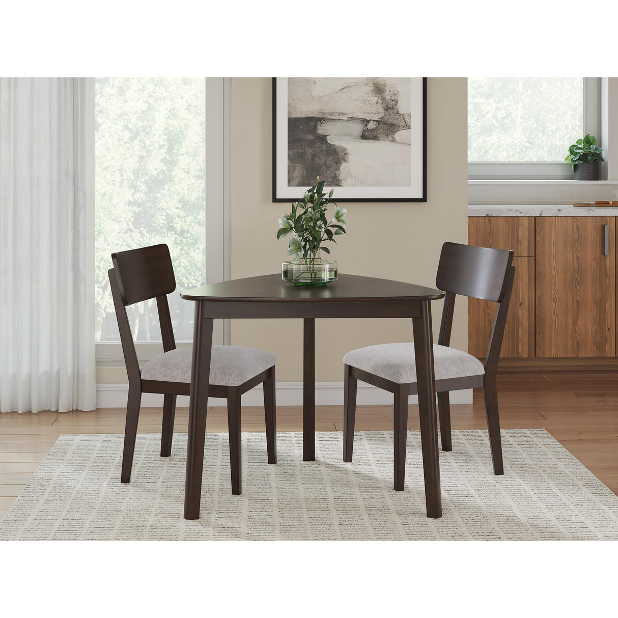  Signature Design by Ashley Mallenette PCD607 3 pc Dining Set IMAGE 1