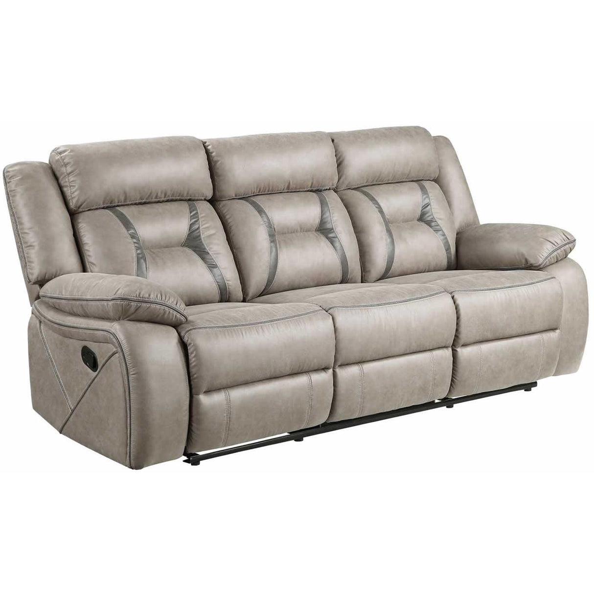  Steve Silver Furniture Tyson TY8503PC 3 pc Reclining Living Room Set - Grey IMAGE 2
