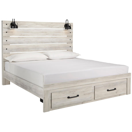  Signature Design by Ashley Cambeck B192B127 6 pc King Panel Storage Bedroom Set IMAGE 2