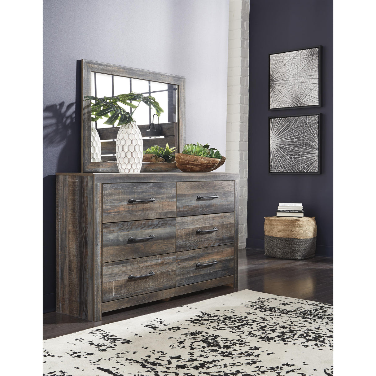  Signature Design by Ashley Drystan B211B110 7 pc King Bookcase Bedroom Set IMAGE 3