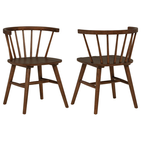  Coaster Furniture Hamlyn 193930WAL-S5F 5 pc Dining Set IMAGE 3