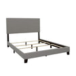 Boyd Eastern King Upholstered Bed with Nailhead Trim Grey image